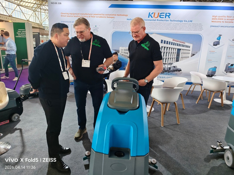 KUER walk-behind floor scrubber at the Interclean.jpg