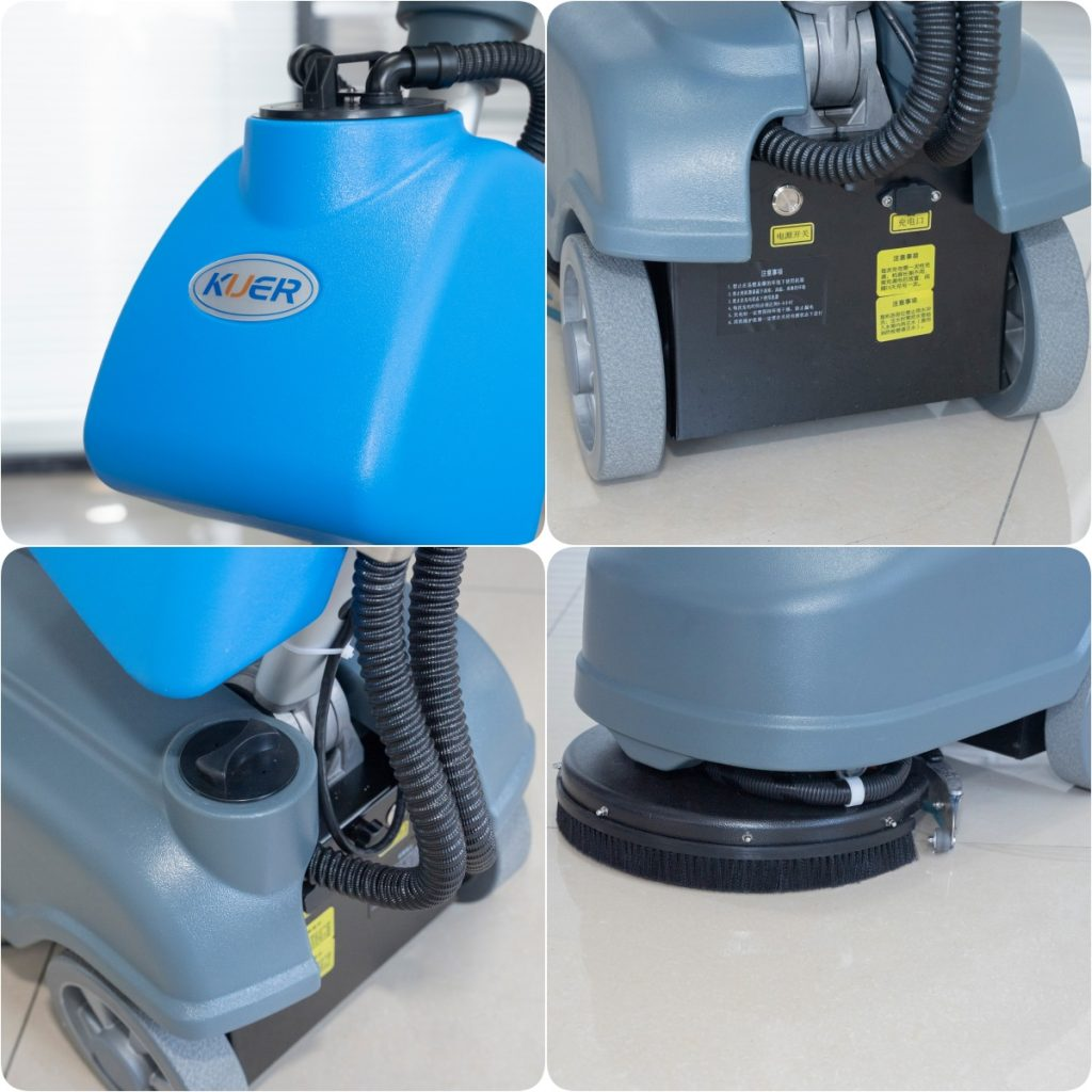 KUER-XS15D tile floor scrubber machine detail pictures