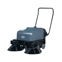 KUER SS1050 Hand Push Sweeper Side View with White Background