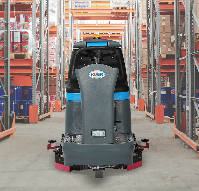industrial floor scrubber ride on