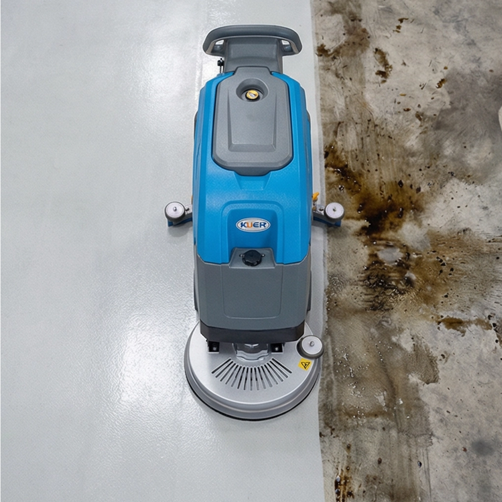 Heavy-duty Industrial Floor Scrubbers Suitable for Oily Floors