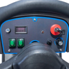 Control panel of KUER H90 commercial floor scrubber with easy operation system and battery indicator