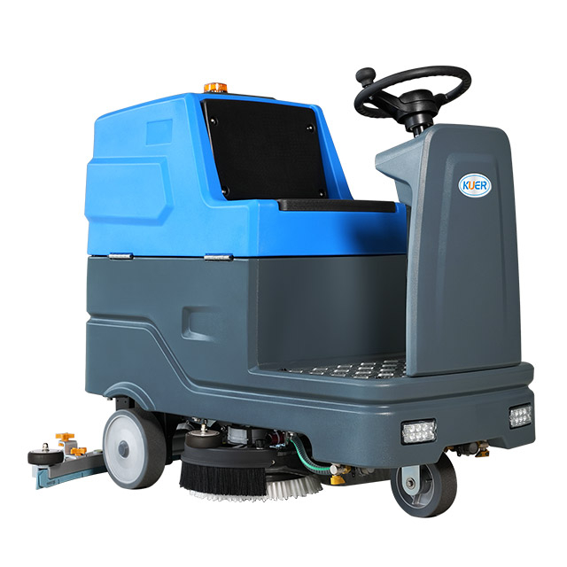 KUER H90 – autolaveuse de sol commerciale &agrave; double brosse, avec grand r&eacute;servoir d'eau, pour le nettoyage des sols en entrep&ocirc;t et en usine
