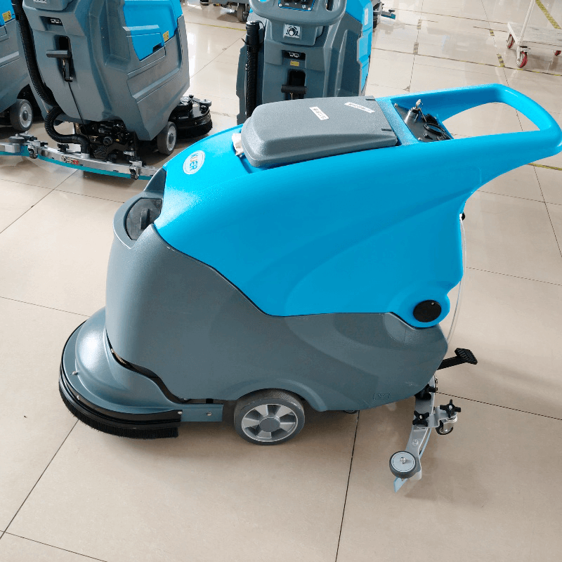 Walk behind floor scrubber
